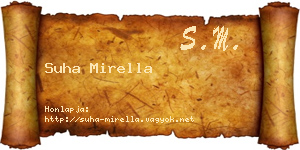Suha Mirella névjegykártya